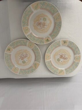Country Garden 8856 Stoneware Plates Set of 3 (F280)